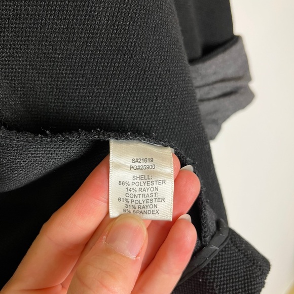 Skies Are Blue Black Blazer S Roll Sleeve Work Career Casual Jacket Office Corp - Picture 8 of 11